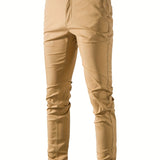 kkboxly  Men's Casual Cotton Slim Pants