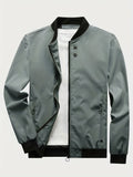 kkboxly Stay Stylish and Comfortable: Men's Casual Jackets With Zipper Pockets - Best Sellers!