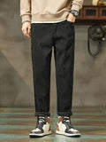 kkboxly  Men's Trendy Casual Pants, Comfy Stretch Sports Pants For Fall Winter