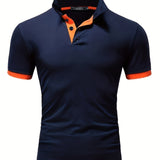 kkboxly  2023 New Men's Casual Short Sleeve Polo Shirts