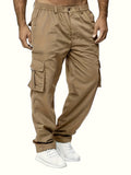 kkboxly  Men's Multi Pocket Cargo Pants, Comfy Casual Pants Joggers