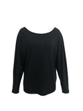 kkboxly  Solid One Shoulder T-shirt, Casual Long Sleeve T-shirt, Women's Clothing