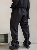 kkboxly  Men's Stylish Wide Leg Pants, Casual Slightly Stretch Breathable Loose Pants For Outdoor