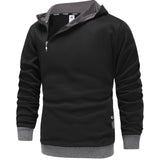 kkboxly  Men's Hooded Sweatshirt Casual Long Sleeve Pullover Hoodies With Zipper Gym Sports Hooded Sweatshirt For Spring Fall