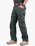 Men's Casual Cargo Pants With Zipper Pockets, Male Joggers For Spring And Fall Outdoor