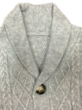 kkboxly  Men's Plus Size Cardigan Button Long Sleeve Shawl Collar Sweater, Trendy Casual Warm Mens Clothings