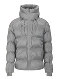 Men's Trendy Windproof Puffer Coat, Casual Thermal Zip Up Hooded Jacket For Outdoor