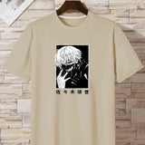 kkboxly  Anime Mask Boy Print T Shirt, Tees For Men, Casual Short Sleeve Tshirt For Summer Spring Fall, Tops As Gifts