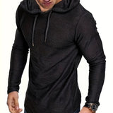 kkboxly  Men's Stylish Casual Thin Long Sleeve Athletic Hoodie