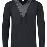 kkboxly  Men's Fashion Hoodies Contrast Color Hooded Sweatshirt For Spring Fall, Men's Clothing