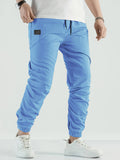 kkboxly  Solid Color Men's Cargo Pants, Loose Casual Outdoor Joggers Pants, Men's Work Pants For Hiking Fishing Angling