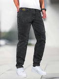 kkboxly Men's Jeans Straight Regular Denim Jeans With Pockets, Men's Outfits