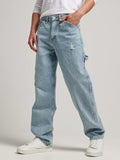 kkboxly Men's Casual Loose Fit Wide Leg Jeans, Chic Street Style Jeans