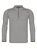 Men's Compression Shirt - Performance Base Layer For Fitness And Running - Enhances Muscle Support And Recovery