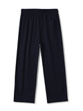 kkboxly  Men's Casual Straight Leg Pants, Classic Design Cropped Pants