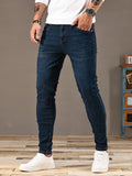 kkboxly Men's Casual Distressed Jeans, Street Style Skinny Jeans