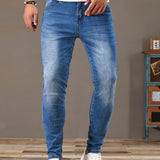 kkboxly Men's Casual Distressed Jeans, Street Style Skinny Jeans