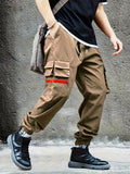 Men's Casual Trendy Street Style Drawstrings Cargo Pants For Holiday