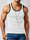 Men's Training Tank Top, Casual Comfy Vest For Summer, Men's Clothing Top Sleeveless Shirt For Gym Workout