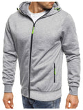 kkboxly  Cotton Men's Hooded Jacket Casual Long Sleeve Hoodies With Zipper Gym Sports Hooded Coat For Winter Fall