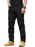 kkboxly  Multi Pocket Men's Pants, Loose Casual Outdoor Pants, Mens Cargo Pants For Hiking