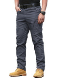 kkboxly  Multi Pocket Men's Pants, Loose Casual Outdoor Pants, Mens Cargo Pants For Hiking