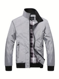 Men's Casual Sports Jacket With Zip Up Pockets