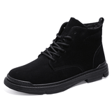 kkboxly kkboxly Men Retro Simple Microfiber Leather Non-Slip Casual Tooling Ankle Boots - Elegant Style Meets Comfort