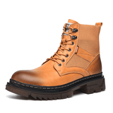 kkboxly kkboxly Men Comfy round Toe Slip Resistant High Top Tooling Boots