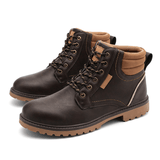 kkboxly kkboxly Men Comfy Microfiber Leather Slip Resistant Casual Tooling Boots