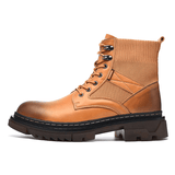 kkboxly kkboxly Men Comfy round Toe Slip Resistant High Top Tooling Boots