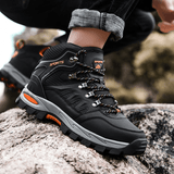 kkboxly Men Mesh Fabric Slipcing Breathable Non Slip Wearable Soft Sole Outdoor Hiking Shoes